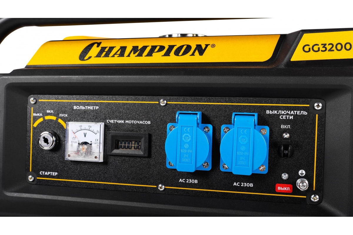 Генератор бензиновый CHAMPION GG3200EW (3,2 кВт), изображение 4