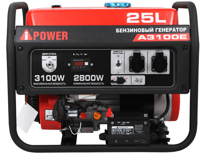 Генератор бензиновый A-iPower A3100E (2,8 кВт), изображение 3