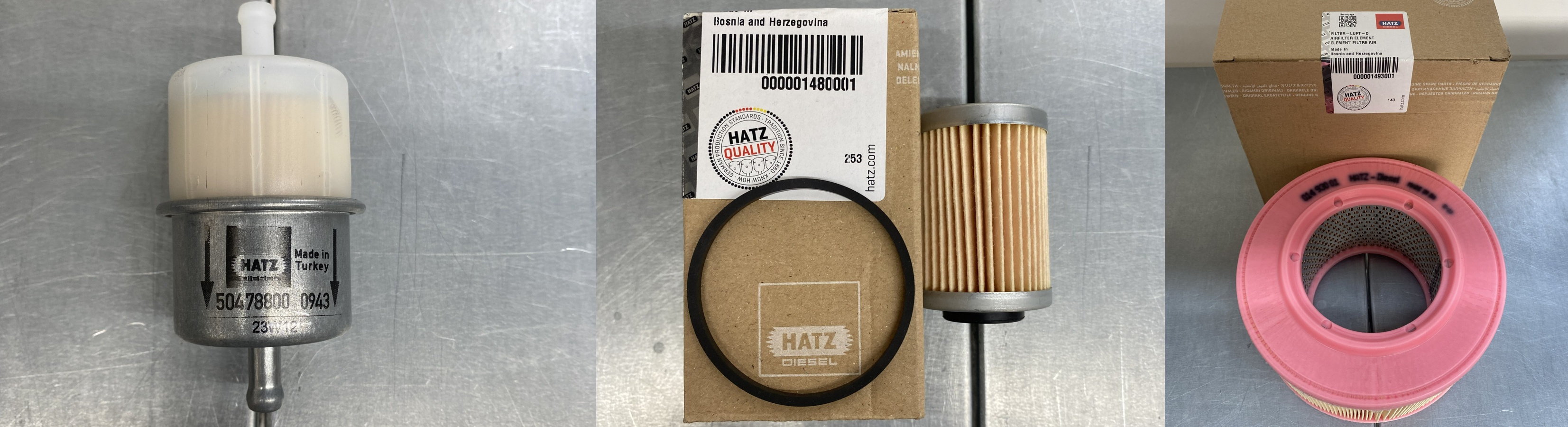 Комплект фильтров для виброплит DPU 4545 / 5545 / 6555 (двигатель HATZ 1D81)