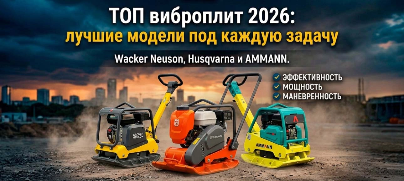 ТОП виброплит 2026: лучшие модели под каждую задачу