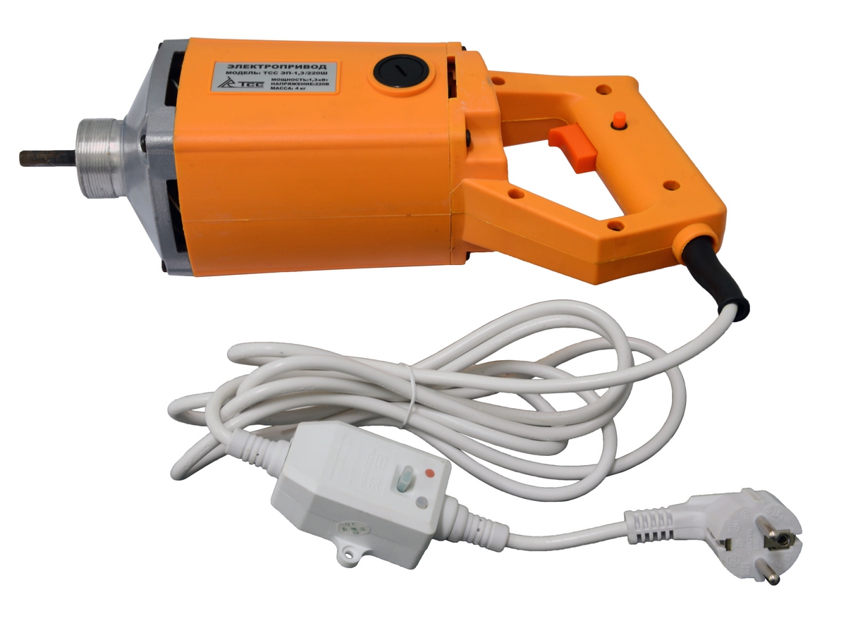 Привод к модульному погружному вибратору ТСС ЭП-1.3/220 Ш с УЗО (резьба левая)