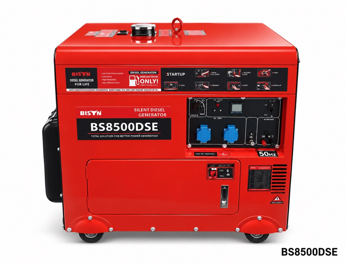 Генератор дизельный BISON BS8500DSE (6,0 кВт)