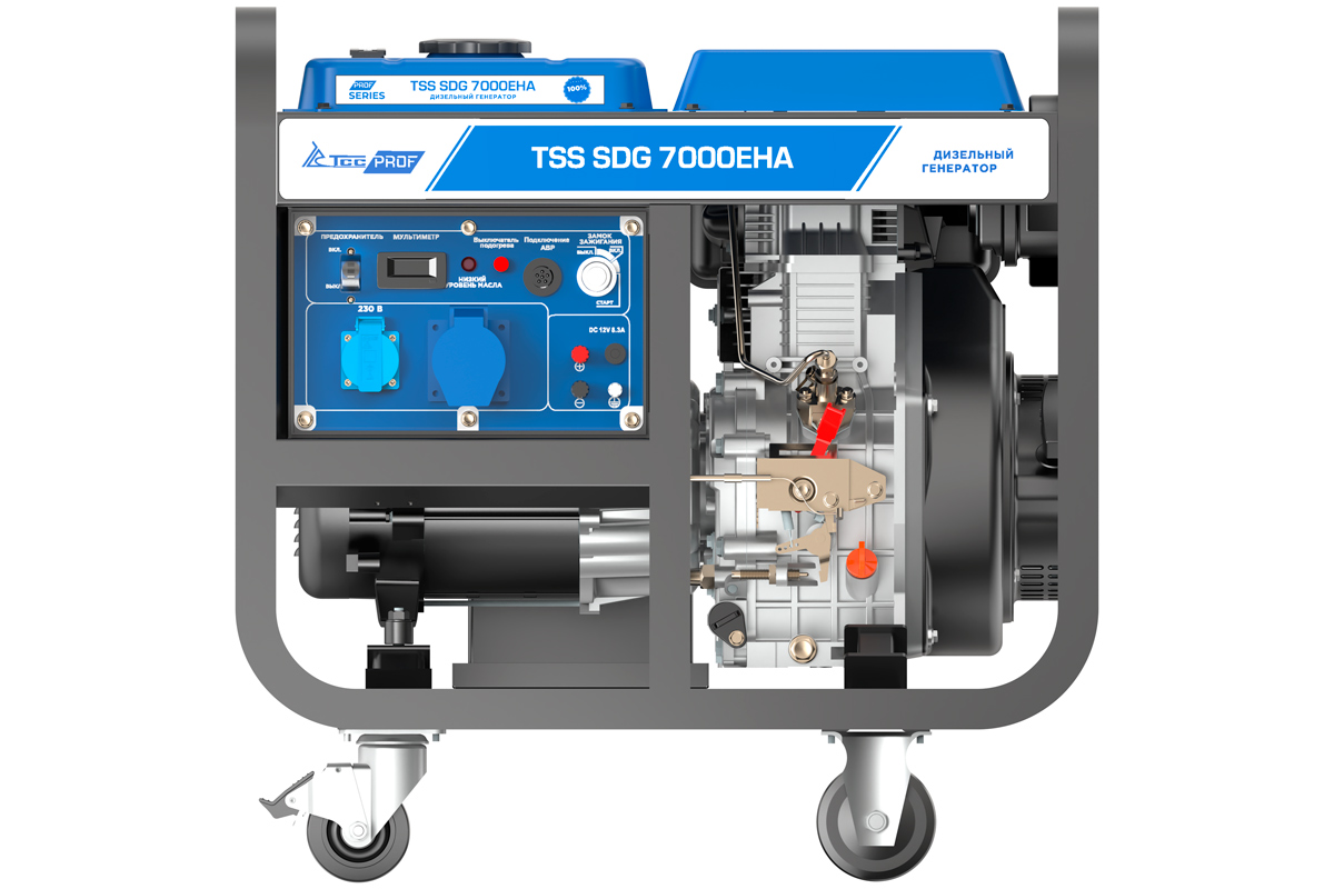 Генератор дизельный ТСС SDG 7000EHA (6,5 кВт), изображение 1