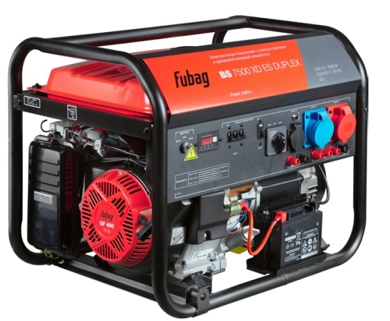 Генератор бензиновый FUBAG BS 7500 XD ES DUPLEX (7,0 кВт)