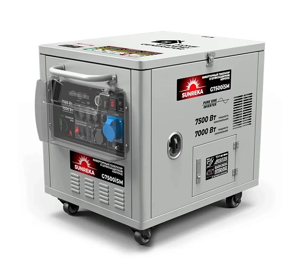 Генератор бензиновый инверторный SUNREKA G7500iSM (7,0 кВт)