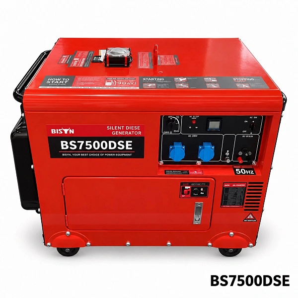 Генератор дизельный BISON BS7500DSE (5,0 кВт)