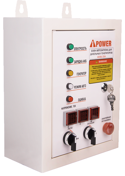 Блок автозапуска A-iPower дизель 400В, 25А ATS Control box
