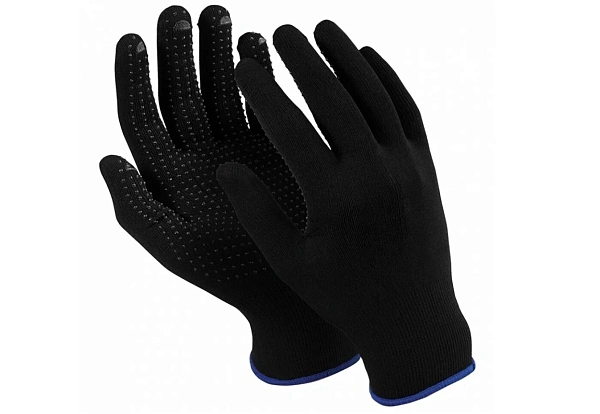 Перчатки МИКРОН БЛЭК ПВХ (TNG-28/MG-112, Manipula) 10/250